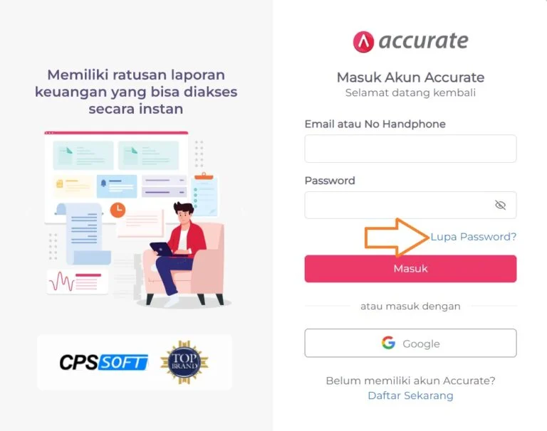 reset password akun